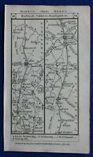 Original antique road map CAMBRIDGESHIRE, HUNTINGDON, STILTON, Paterson 1785