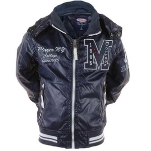 VESTE COUPE VENT ENFANT BLEUE AVEC CAPUCHE - Imagen 1 de 4