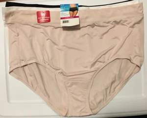 Vanity Fair White-Black-Beige Microfiber 5XL/12 Radiant 3 Pack Brief Panties NEW - Picture 1 of 19