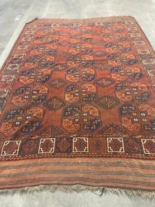 ANTIQUE TRIBAL AFGHAN ERSARI TURKOMAN RUG - Picture 1 of 5