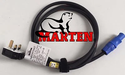 Cable de entrada Marten® 13a Duraplug to Neutrik PowerCON NAC3FCA de 1 metro de largo H07RN-F