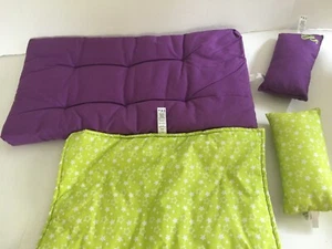 American Girl Doll McKenna Loft Bed Bedding Purple Mattress Quilt 2 Pillows - Picture 1 of 7