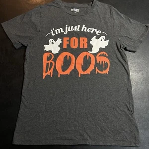 *read* Adult Small I’m Just Here For The Boos Halloween Ghosts T-Shirt Booz - Picture 1 of 6