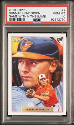 2023 Topps Game Within the Game Gunnar Henderson #2 PSA 10 Gem Mint Rookie RC - Image 1 of 2