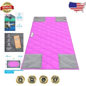 Super Absorbent Pink Guinea Pig Cage Liners - Washable Fleece for Small Pets - Picture 1 of 8