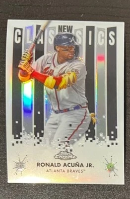 2022 Topps Chrome New Classics Ronald Acuna Jr Refractor Braves NC-3 Mint - Image 1 of 2