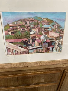 ALTER JERUSALEM SIEBDRUCK SIGNIERT JAVI G ECHTHEITSZERTIFIKAT LAVI GRUPPE - Bild 1 von 4