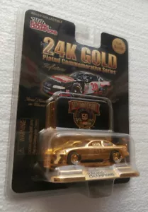 NASCAR 50TH ANNIVERSARY "24K" #30 Diecast 1:64 Gold GUMOUT - Picture 1 of 3
