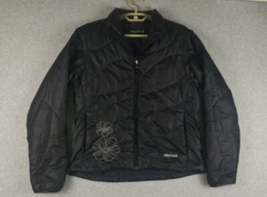 Marmot Daunen Puffer Damen Jacke gesteppt bestickt Medium schwarz - Bild 1 von 10
