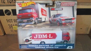 Hot Wheels 2019 Team Transport #8 NISSAN SKYLINE HT 2000GT-X & SAKURA SPRINTER  - Picture 1 of 3