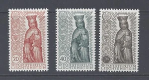 LIECHTENSTEIN 1954 TERMINATION OF MARIAN YEAR SET OF 3 MINT HINGED SG 327/329 - Picture 1 of 2