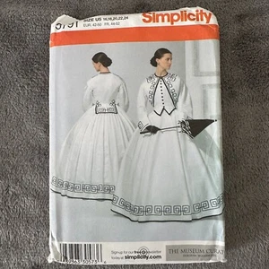 Simplicity Pattern 3791 Sz 16-24 Civil War Skirt Top Costume Theater Cosplay - Picture 1 of 4
