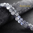 Perline In Pietra Opaca Satinata Frosted 1 Filo Per Bracciale DIY 6/8/10mm