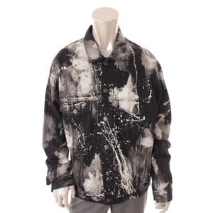 Auth Balenciaga Men's 19SS Paint Denim Jacket Graphic Black x White 44  (136445 | eBay