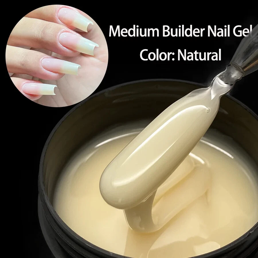 100 г блестящий мерцающий молочный жесткий гель для наращивания ногтей розовый UVLED - Изображение 1 из 4