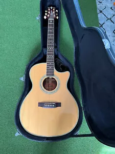 Crafter TC035/N Chitarra elettrica acustica (Corea) + custodia rigida - corde nuove! - Foto 1 di 10