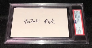 Natalie Portman signed Autogramm Cut PSA/DNA Slabbed Schauspielerin Star Wars Thor - Bild 1 von 2