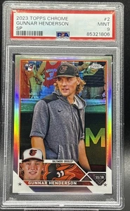 🔥🔥 2023 Topps Chrome Gunner Henderson Image Variation Refractor RC #2 SP 🔥 - Imagen 1 de 2