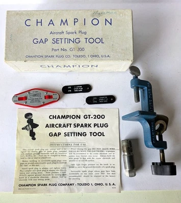 Vintage Champion GT-200 Aircraft Spark Plug Gap Setting Tool - Image 1 of 4