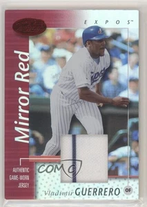 Espejo Leaf 2002 certificado materiales rojos/150 Vladimir Guerrero #90 patio - Imagen 1 de 3