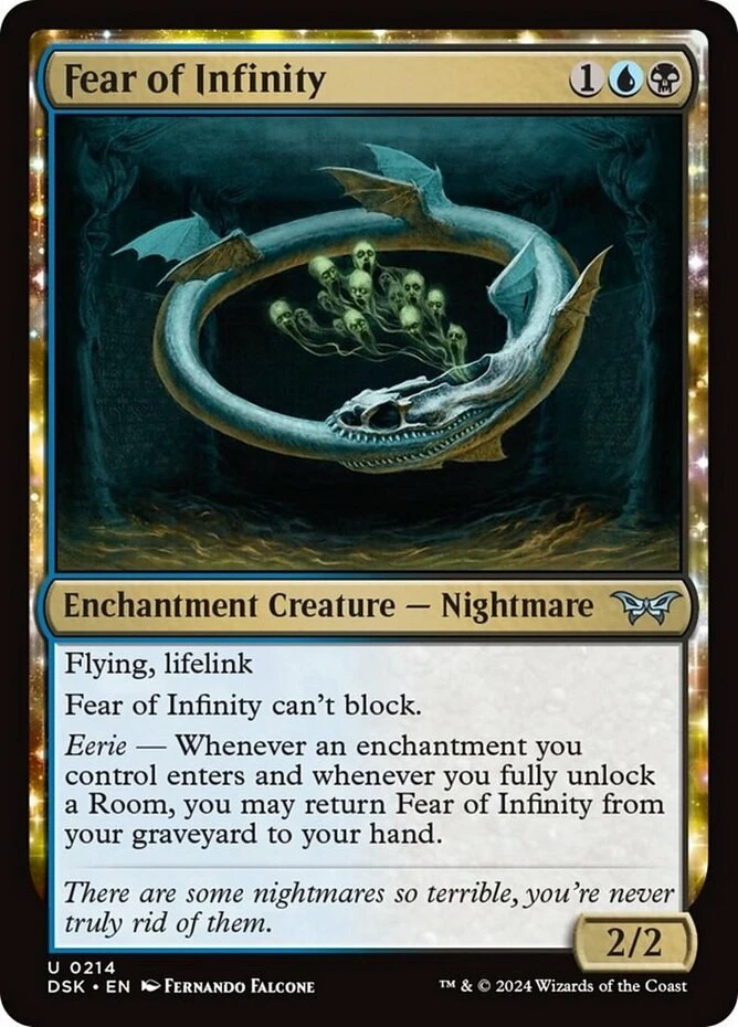 x1 Fear of Infinity - Duskmourn: House of Horror - NM - MTG - Image 1 of 1