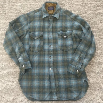 Vintage Pendleton Flannel Shirt Women 16 100% Pure Virgin Wool Cottagecore 80s - Image 1 of 4