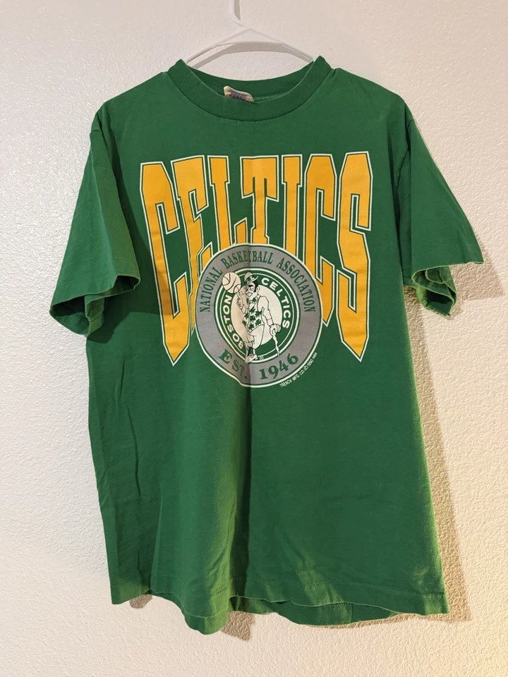 Camiseta de baloncesto vintage de los 80 de los Boston Celtics de la NBA trinchera de EE. UU. Foto 1 de 1