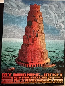 My Morning Jacket Amsterdam Signed #'d by Chuck Sperry bottom edge damage - Picture 1 of 2