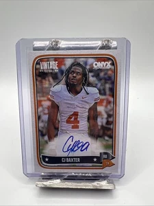 2024 Onyx Vintage CJ Baxter Auto Blue Ink On Card Auto!! - Picture 1 of 2