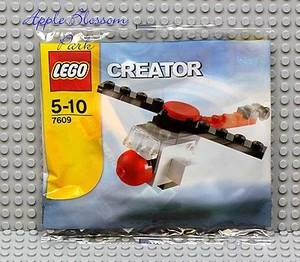 NEW Lego Creator MINI HELICOPTER Set 7609 - Red Black White Police Copter - RARE - Picture 1 of 1