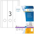 HERMA Self Adhesive Lever Arch File Labels, 3 Labels Per A4 Sheet, 75 Labels for