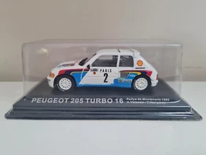 1/43 COCHE RALLY PEUGEOT 205 TURBO 16 VATANEN HARRYMAN RALLYE MONTECARLO 1985 - Imagen 1 de 1