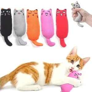 Catnip Toy For Cats Pet Bite Resistant Chew Teething Cute Face Cartoon Mice Toy - Picture 1 of 9