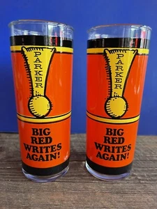 OCCHIALI PUBBLICITARI VINTAGE PARKER PEN BIG RED SCRIVE AGAIN TOM COLLINS - Foto 1 di 5