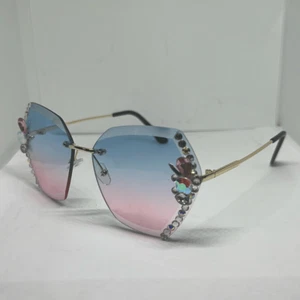 Bling Rhinestone Oceans Lens Women’s Sunglasses - Picture 1 of 3