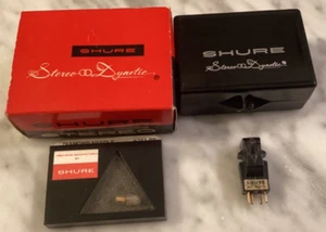 CARTUCHO DE PLACA DE ORO SHURE M7-N21D Y NUEVO LÁPIZ ÓPTICO GENUINO SHURE N21D EN ESTUCHE + CAJA; - Imagen 1 de 12