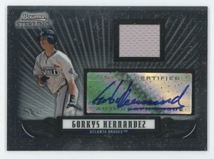 Gorkys Hernandez 2008 Bowman Sterling Prospects Auto Jersey #BSP-GGH Atlanta