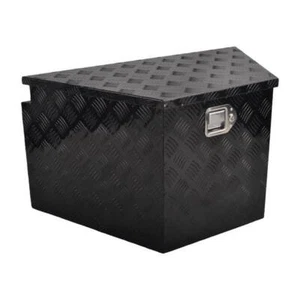 Aluminum Tool Box Black, foot 33"* 19"* 18",pattern 5,single lock,single springM - Picture 1 of 5