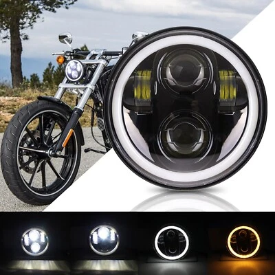 5.75" LED Headlight Projector Hi/Low Beam for Harley-Davidson Street 750 XG750 - Image 1 of 4
