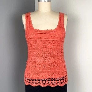Prendedores y Agujas Urban Outfitters Para Mujer Floral Crochet Top Naranja Talla XS - Imagen 1 de 9