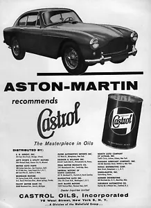 1958 Aston Martin DB 2/4 Mark III Original Castrol Anzeige - Bild 1 von 1