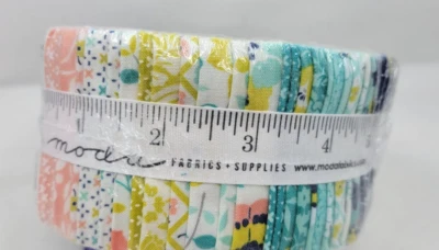 Moda Morning Light Quilt Fabric Jelly Roll 2.5" Strips Linzee McCray floral - Image 1 of 4