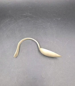 Single Vintage G. W. Halliwell Sterling Silver Bent Baby Spoon Personalized - Picture 1 of 6