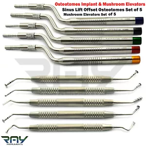 Kit de cirugía dental osteotoma levantamiento de huesos sinusales para implantes de membrana de hongo - Imagen 1 de 8