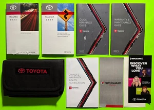 2023 Toyota TACOMA Factory Owners Manual Set w/ NAV & Case *OEM* - Foto 1 di 8