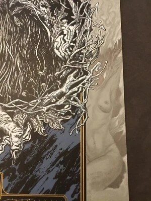 Mastodon Poster Atlanta 2021 Romano AP SN 5 mof 17 Original Art Doodle Tool Emek - Image 1 of 4