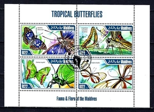 Tiere Schmetterlinge Malediven 2014 (73) Yvert Nr. 4107 bis 4110 gestempelt - Bild 1 von 1