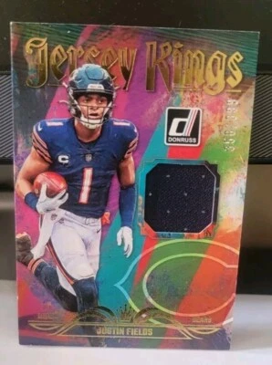 2023 Donruss Football  JUSTIN FIELDS Patch - Image 1 of 2