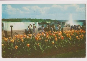 Vintage Postcard - 1954 - Niagara Falls + Flower Garden KN-62 - Picture 1 of 2