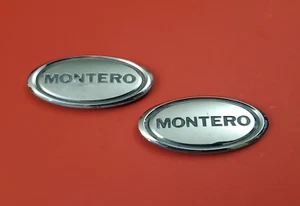 01 02 03 04 05 06 MITSUBISHI MONTERO XLS SIDE FRONT FENDER EMBLEM BADGE SET C457 - Picture 1 of 5